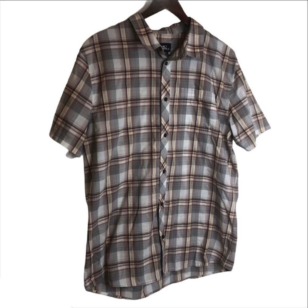 SIZE XL O’Neil Plaid Button  Down Shirt